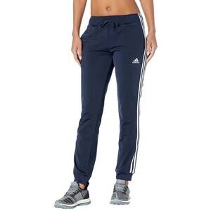 NEW ADIDAS women's essentials fleece tapered cuff pants - plus in ink